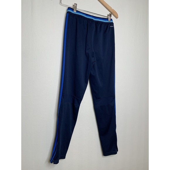 Adidas Climacool Active Pants - Navy with Blue Stripes Youth Size Large - Picture 3 of 12